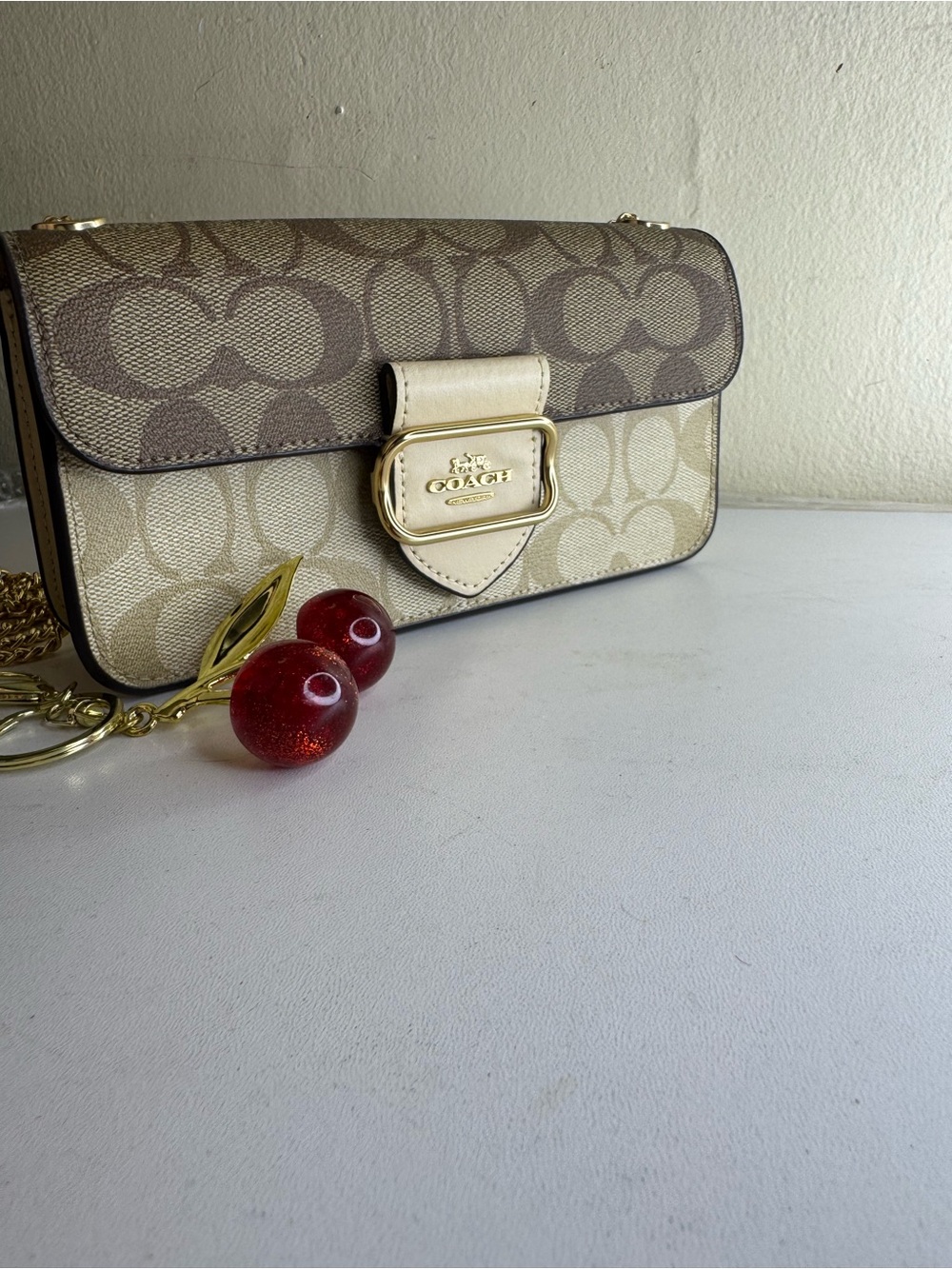 Coach Morgan Crossbody in Blocked Signature Canvas